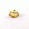 Ring Size - 9 Brass Spinner Ring R - BSPR998 18K Gold Plated Brass Honey Bee Wire Band Spinner Ring